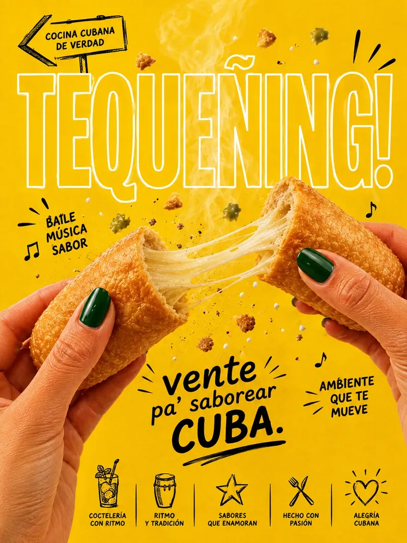 Campaña Tequeñing sobre el amarillo de la casa