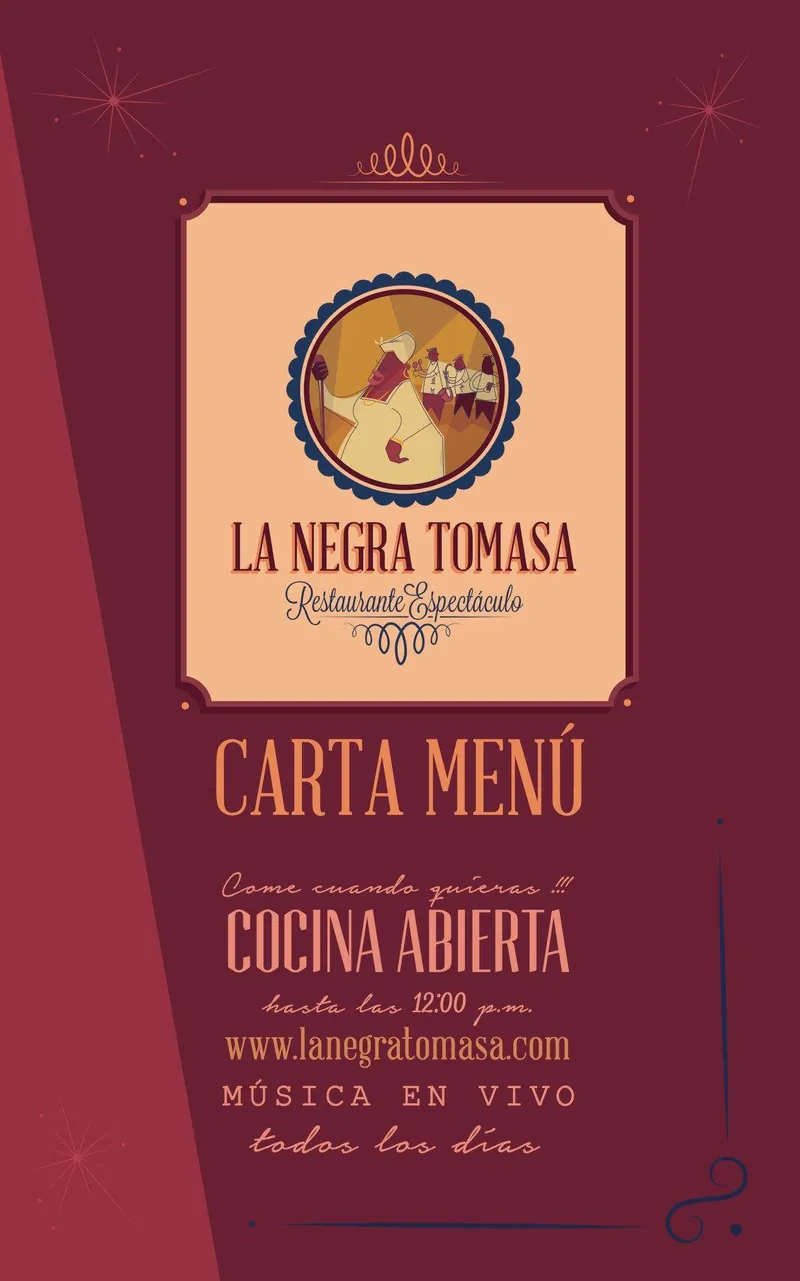 Carta de La Negra Tomasa antes del proyecto