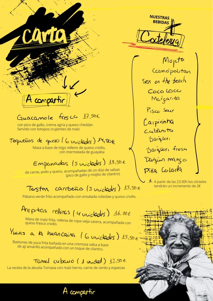 Carta de La Negra Tomasa después del proyecto